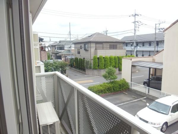 拡大写真:サニーハイツC 2階202のバルコニー