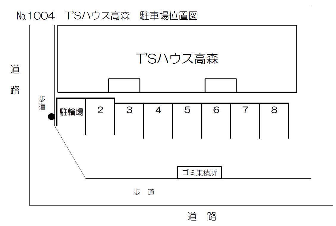 拡大写真:T’Sハウス高森 1階101のNo表示なし/5500円/敷1