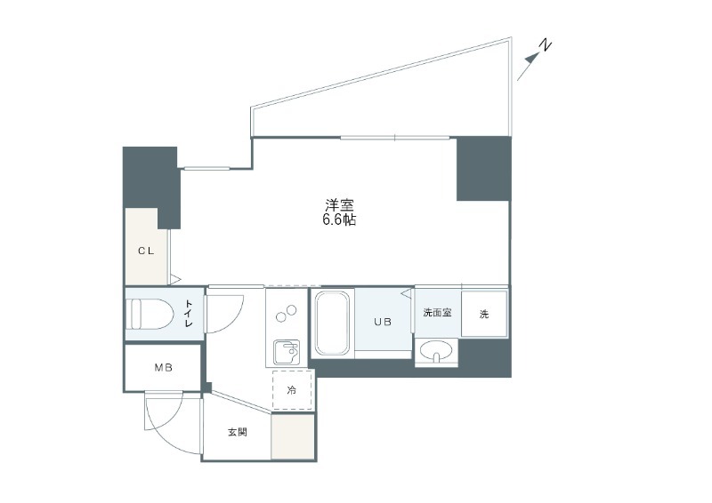 拡大写真:グルーブ神戸元町アリア 2階202の内観