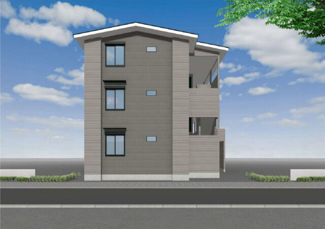 拡大写真:京都市山科区小山中ノ川町 3階305の外観パース