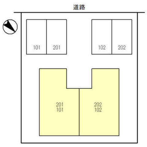 拡大写真:ハイム松が丘 2階202の外観