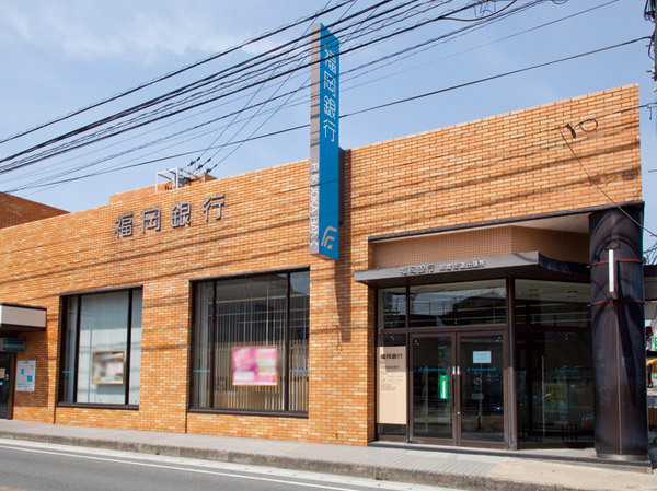 拡大写真:ハイデンス高雄B 1階101の福岡銀行朝倉街道支店 1000m