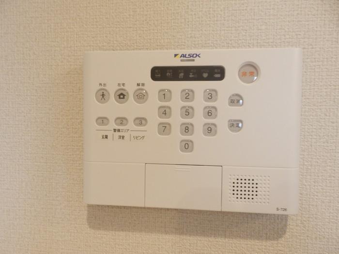 拡大写真：ブランネージュ 3階B302のALSOKホームセキュリティ搭載