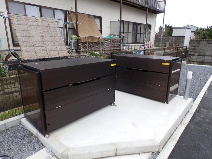 拡大写真：ブランネージュ 3階B302の敷地内ゴミステーション