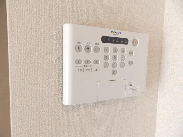 拡大写真：サンライト松山町 2階102のALSOKホームセキュリティ