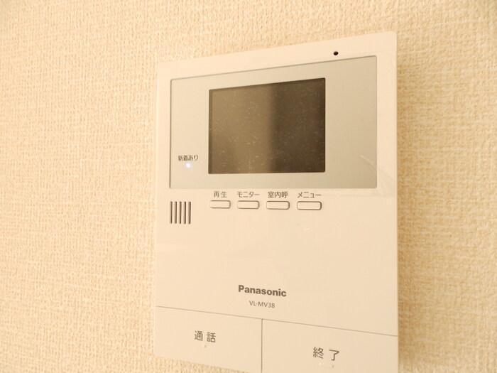 拡大写真：サンライト松山町 2階102のモニター付きインターホン