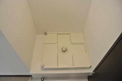 拡大写真：レオネクストやくまる 2階205の洗濯機置場