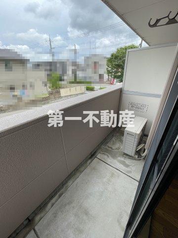 拡大写真:コンフォール 2階201のバルコニー
