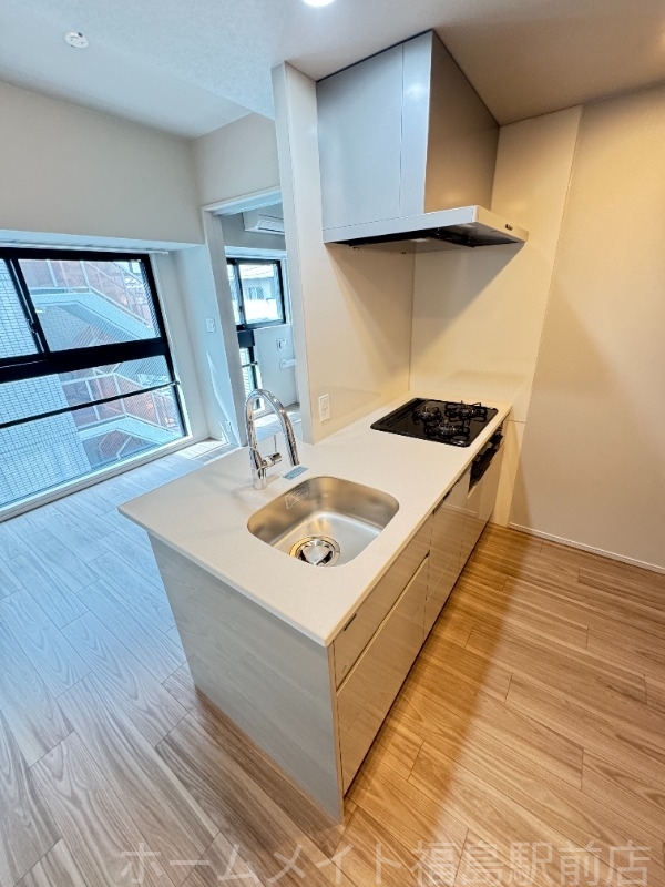 拡大写真:S-RESIDENCE福島diverse 2階206のキッチン