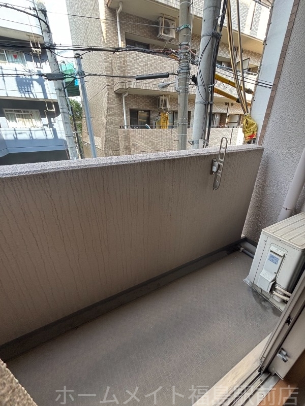 拡大写真:デルタイースト 2階201のバルコニー