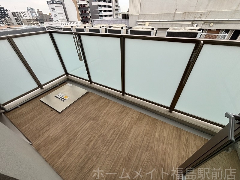 拡大写真:ハイデンス梅ヶ枝 12階1202のバルコニー