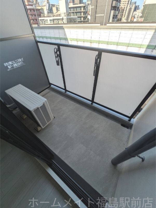 拡大写真:S-RESIDENCE阿波座bouncy 2階207のバルコニー