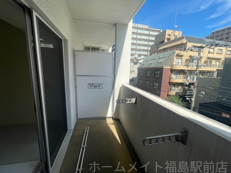 拡大写真:シティヒルズ安堂寺 5階505のバルコニー