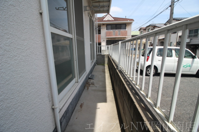 拡大写真:岡山市南区浜野2丁目 1階102のバルコニー