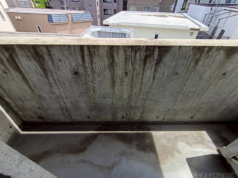 拡大写真:クラークサイドSAPPORO 4階406のバルコニー