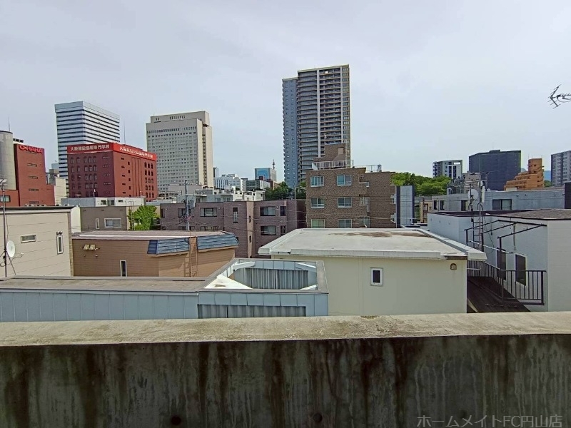 拡大写真:クラークサイドSAPPORO 4階406の眺望