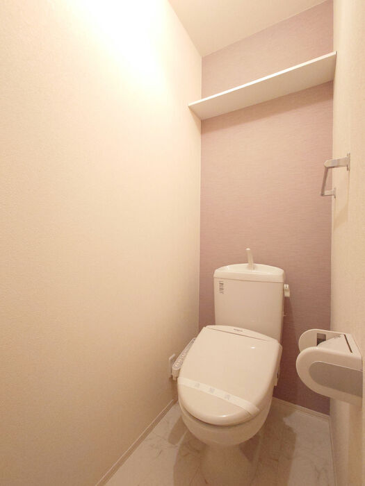 拡大写真:アルファインⅢ 1階101のゆったりとした空間のトイレです