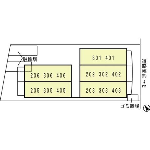 拡大写真:朝陽館 3階305の外観