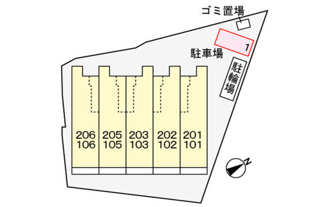 拡大写真:東大阪市川田2丁目 2階205の外観