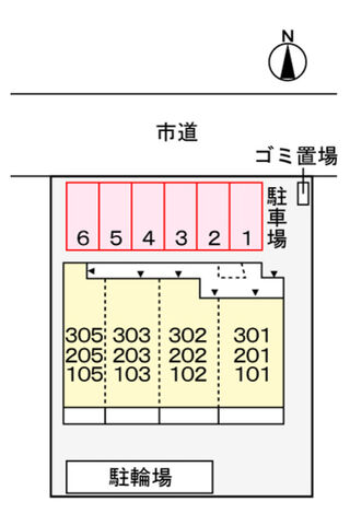 拡大写真:大阪市平野区加美北7丁目 3階302の外観