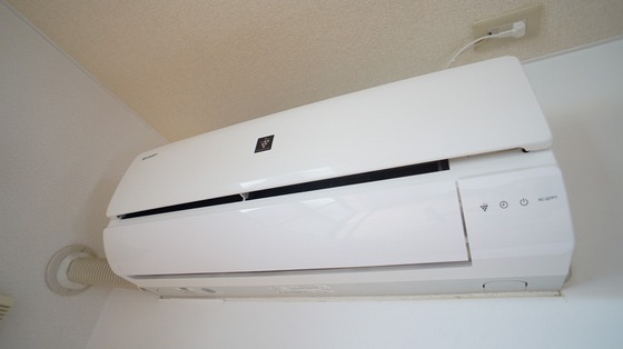 拡大写真:サンハイツ 1階106のエアコン