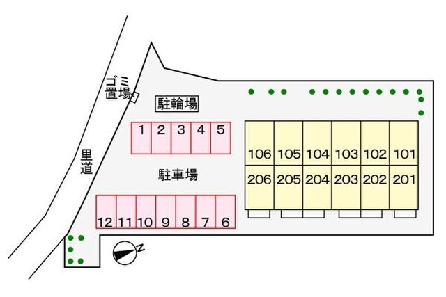 拡大写真:アゲイン 2階201の外観