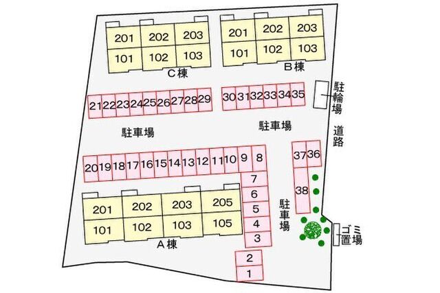 拡大写真:マーヴェラスK-A 1階101の外観