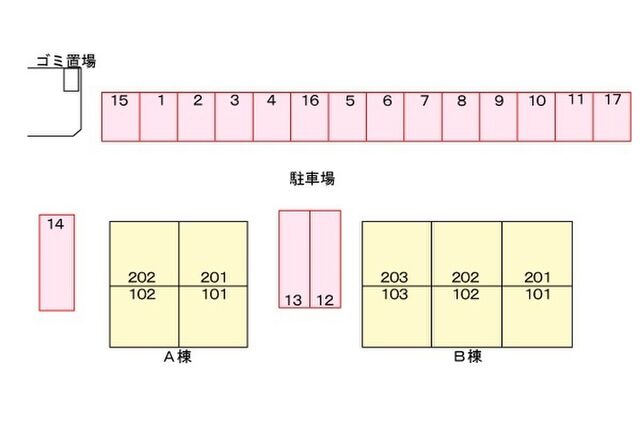 拡大写真:エクセランF.Ⅱ B 1階101の外観