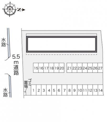 拡大写真:レオパレス仙石 3階301の外観