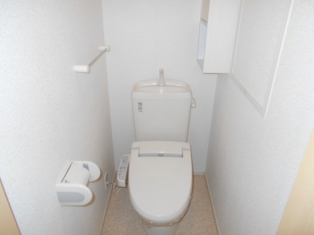 拡大写真:ネオ ステージ 2階203のゆったりとした空間のトイレです