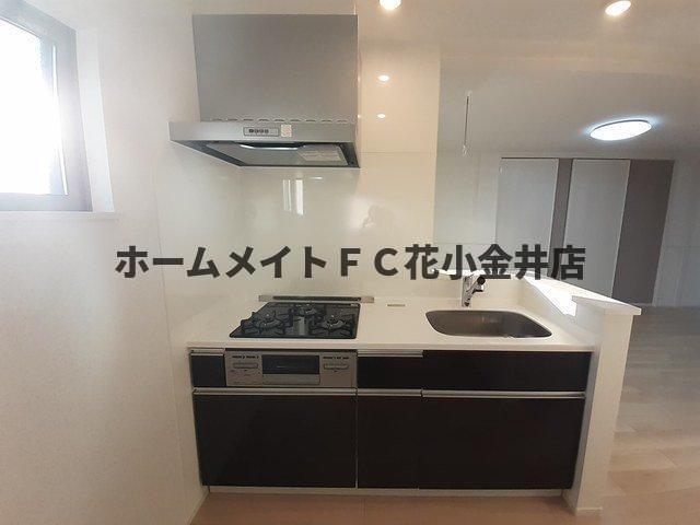 拡大写真:シオン 2階203の使いやすいキッチンです