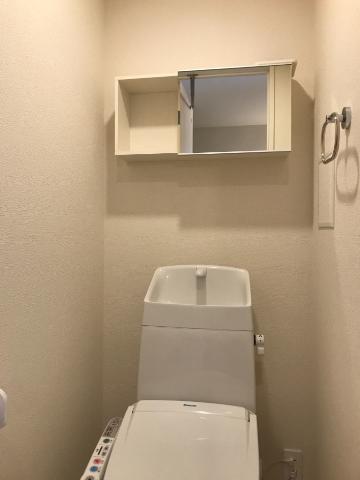 拡大写真:フロール・デ・セレッソII 2階203のトイレ収納