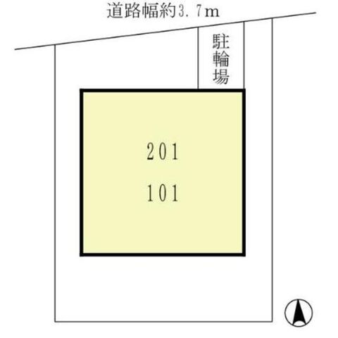 拡大写真:すみれハウス 1階101の外観