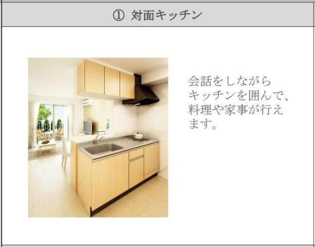 拡大写真:コイトハイツ 2階202のキッチン(イメージ)