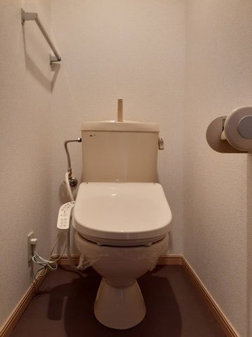 拡大写真:クレストールSATOU 2階201のコンパクトで使いやすいトイレです