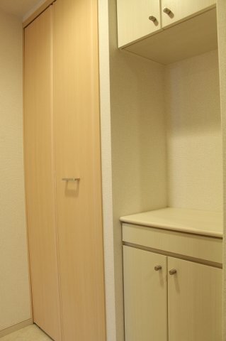 拡大写真：ベルソーラ 2階203のゆったりとした玄関です