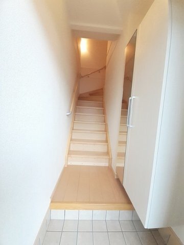 拡大写真:セレッソ 2階202の収納もある玄関です