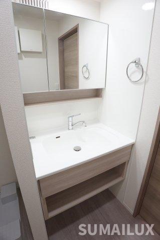 拡大写真：熊本市東区長嶺東４丁目 1階103の独立洗面台