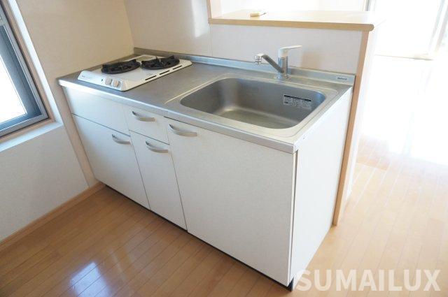 拡大写真:オンブラージュ光の森 6階605のキッチン