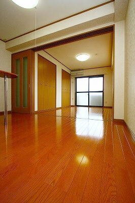 拡大写真:サンヒルズ 2階205の明るい室内です