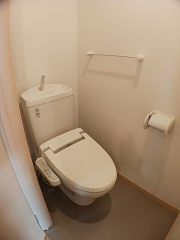 拡大写真:サザンクロス 2階201のゆったりとした空間のトイレです