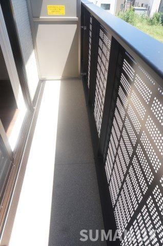 拡大写真:熊本市東区上南部2丁目 2階205のバルコニー