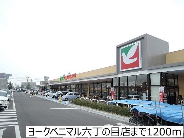 拡大写真：モデルノ　澤 2階203のヨークベニマル六丁の目店まで1200m