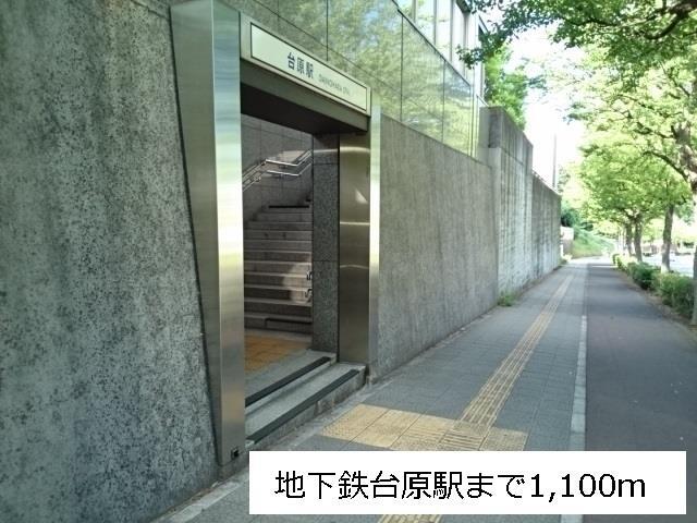 拡大写真:ヒルサイド ユピテル 1階101の地下鉄台原駅まで1100m