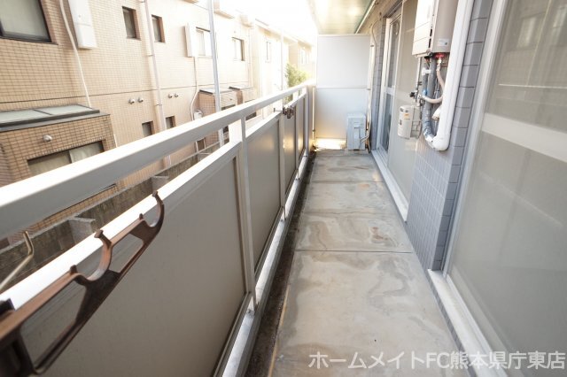 拡大写真:熊本市東区健軍4丁目 2階204のバルコニー