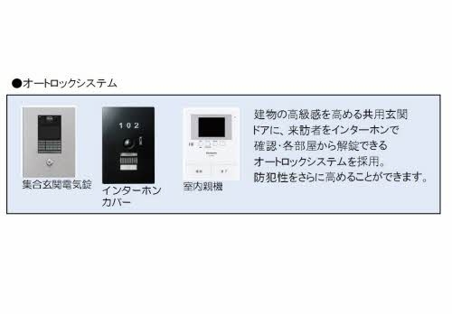 拡大写真:岡山市北区伊福町1丁目 4階403のセキュリティ