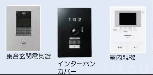 拡大写真:岡山市北区伊福町3丁目 3階301のセキュリティ