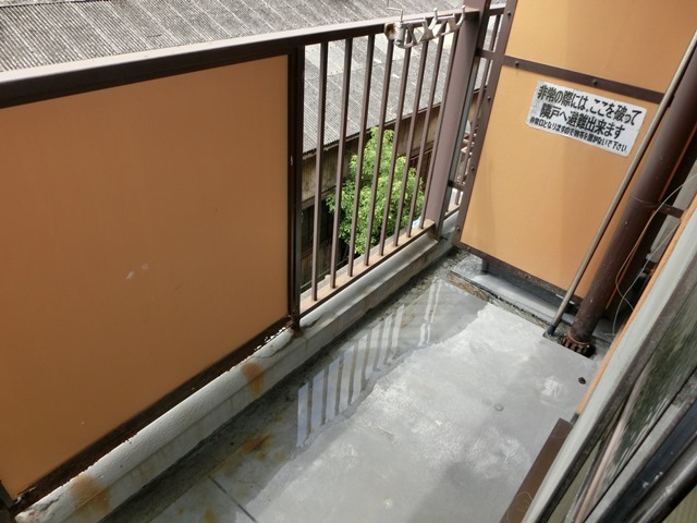 拡大写真：竹島プラザ 3階301のバルコニー