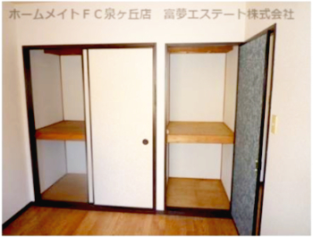 拡大写真:ラ・フォーレ深井E棟 1階102の大きなスペースがあり、収納には困りません