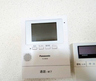 拡大写真：ドミール旭B棟 1階105のセキュリティ